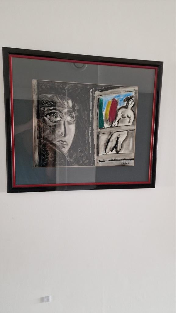 M.millar origineel werk 1/1 getekend, Antiek en Kunst, Ophalen