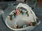 corbeille en forme de panier poinçonné Bassano, vintage, Antiek en Kunst, Antiek | Porselein, Ophalen of Verzenden