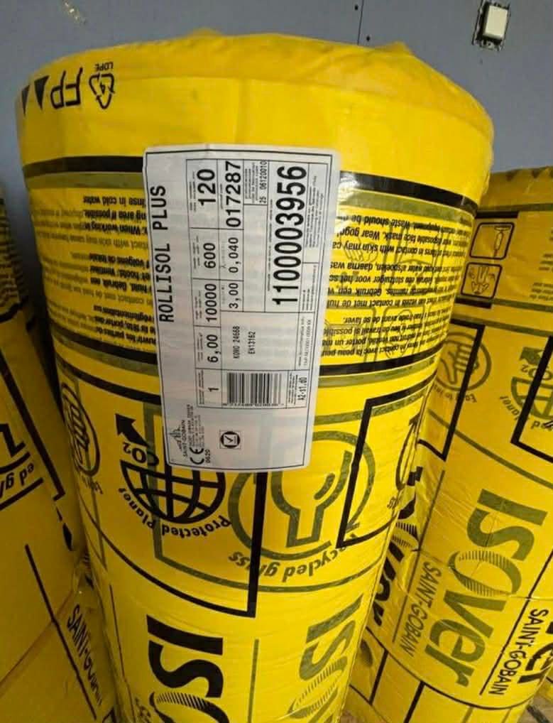 Isover isolatie met dampscherm, Nieuw, Steenwol, 8 tot 12 cm, Ophalen