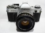 Canon AE-1(zilver), Canon FD 1.8/50mm, MINT conditie, TV, Hi-fi & Vidéo, Enlèvement ou Envoi, Comme neuf, Reflex miroir, Canon