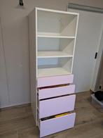Armoire Ikea avec 4 tiroirs roses, 3 ou 4 tiroirs, Comme neuf, 50 à 100 cm, Autres essences de bois