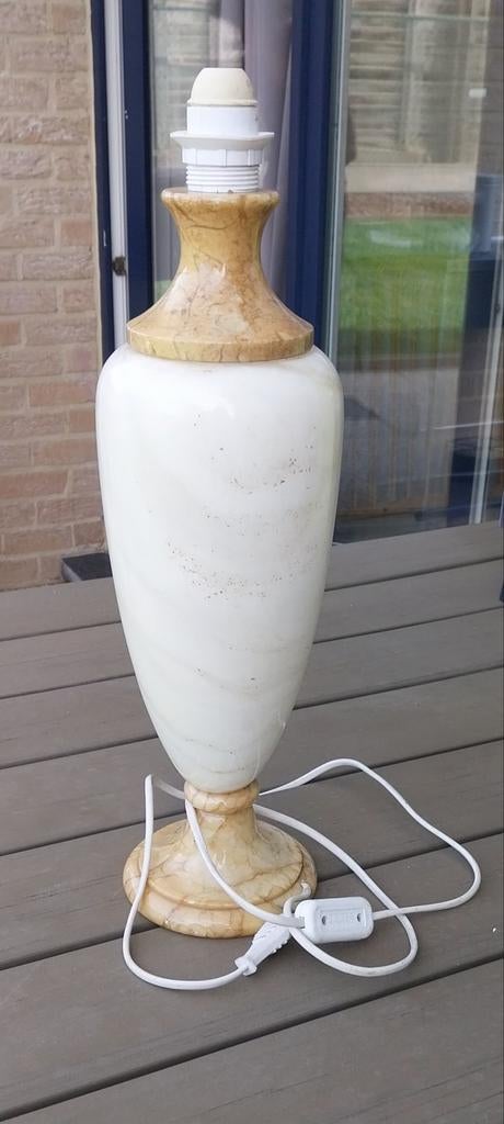 Lampadaire en marbre, Enlèvement, Comme neuf, Autres matériaux, Moins de 50 cm