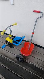 Tricycle enfant avec barre pour guider et remorque, Enlèvement, Comme neuf