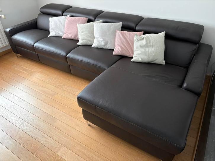 Salon divan cuir Cuir prestige, Maison & Meubles, Canapés | Coins salons complets, Comme neuf, Cuir, Enlèvement
