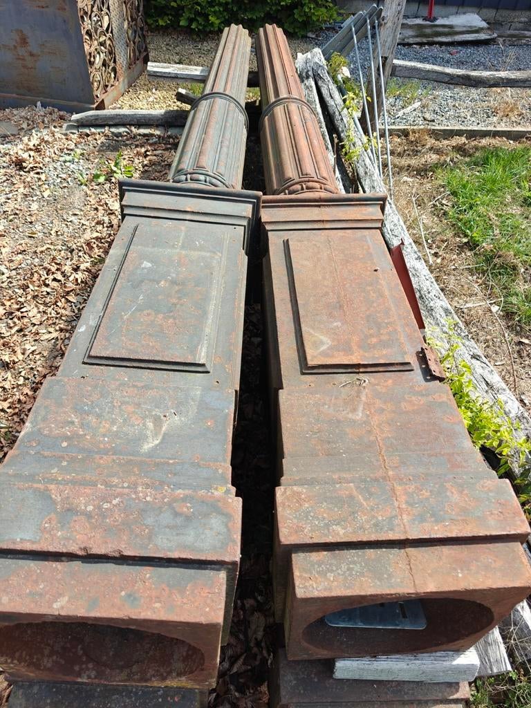 Gietijzeren pilaar outdentiek. 4 dezelfde, Ophalen, Gebruikt