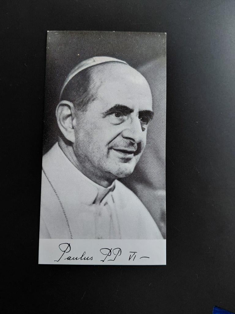Bidprent Paus Paulus VI, Verzamelen, Bidprentjes en Rouwkaarten, Verzenden, Bidprentje