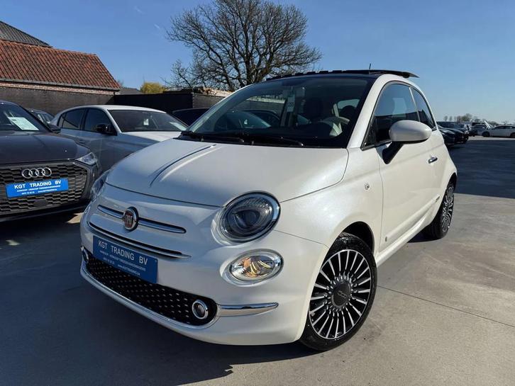 Fiat 500 0.9 T TWINAIR OPENDAK ZWART LEDER NAVIGATIE PDC, Autos, Fiat, Entreprise, Achat, ABS, Airbags, Air conditionné, Bluetooth