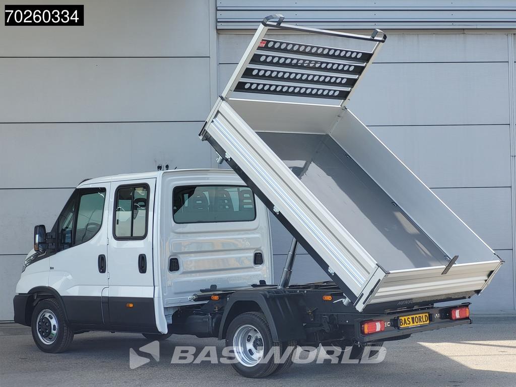 Iveco Daily 35C21 BPM VRIJ! 3-Zijdige Kipper Dubbel Cabine 2, Auto's, Stof, Euro 6, 4 cilinders, Iveco
