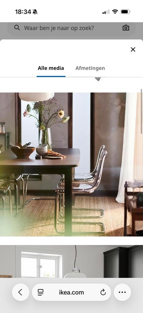 6 Eetkamerstoellen TOBIAS, Maison & Meubles, Chaises, Utilisé, Cinq, Six Chaises ou plus, Synthétique, Noir, Enlèvement