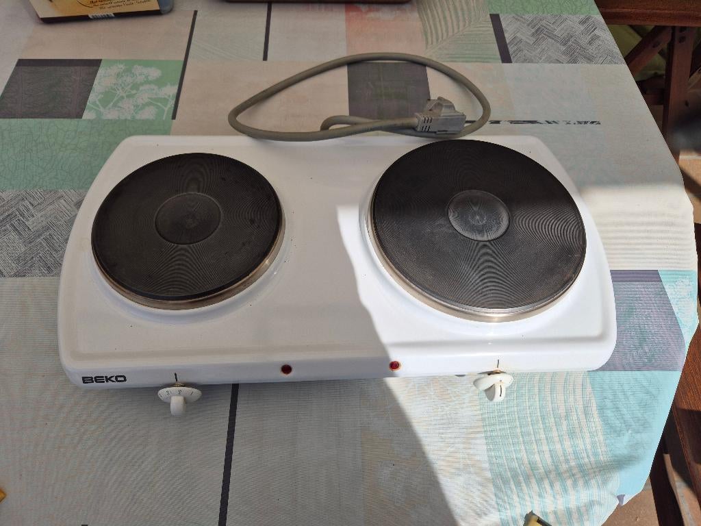 Elektrische kookplaat, Ophalen, 3 kookzones of minder, Zo goed als nieuw, Vrijstaand