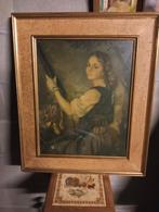 Jonkvrouw met jachthond, Antiek en Kunst, Ophalen