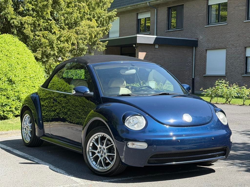 Volkswagen Beetle 1.6i - 1e Eigenaar - Airco - CarPass, Beetle (Kever), Cabriolet, Blauw, Leder