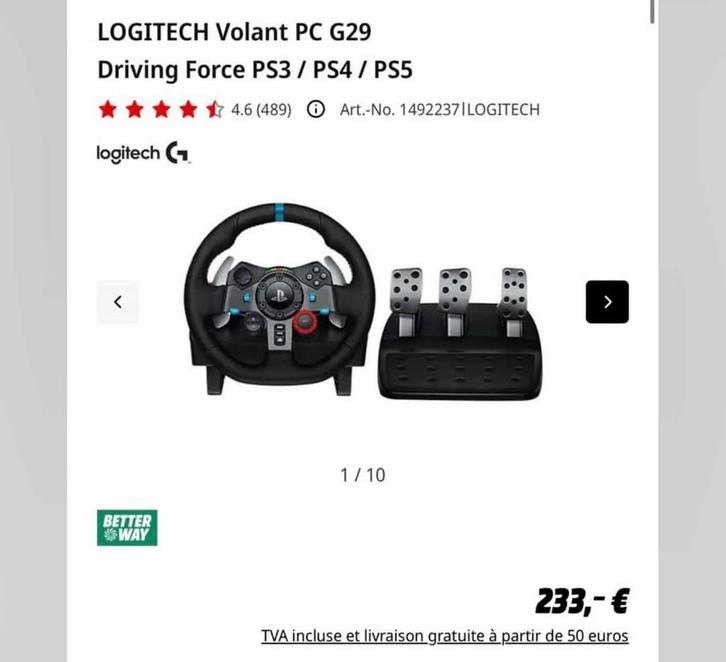 Setup complet de simulation – Playseat + Logitech G29 ️, Consoles de jeu & Jeux vidéo, Consoles de jeu | Xbox | Accessoires, Comme neuf