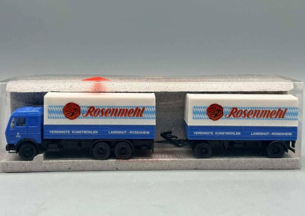 1:87 Albedo Mercedes NG 197377 Rosenmehl Landshut Rosenheim, Ophalen of Verzenden, Zo goed als nieuw, Bus of Vrachtwagen, Herpa