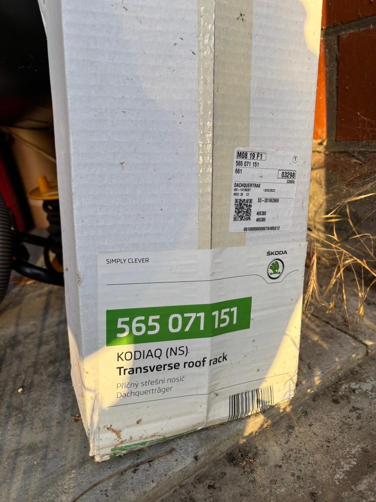 Set originele dakdragers Skoda Kodiaq 565 071 151, Autos : Divers, Porte-bagages, Neuf, Enlèvement