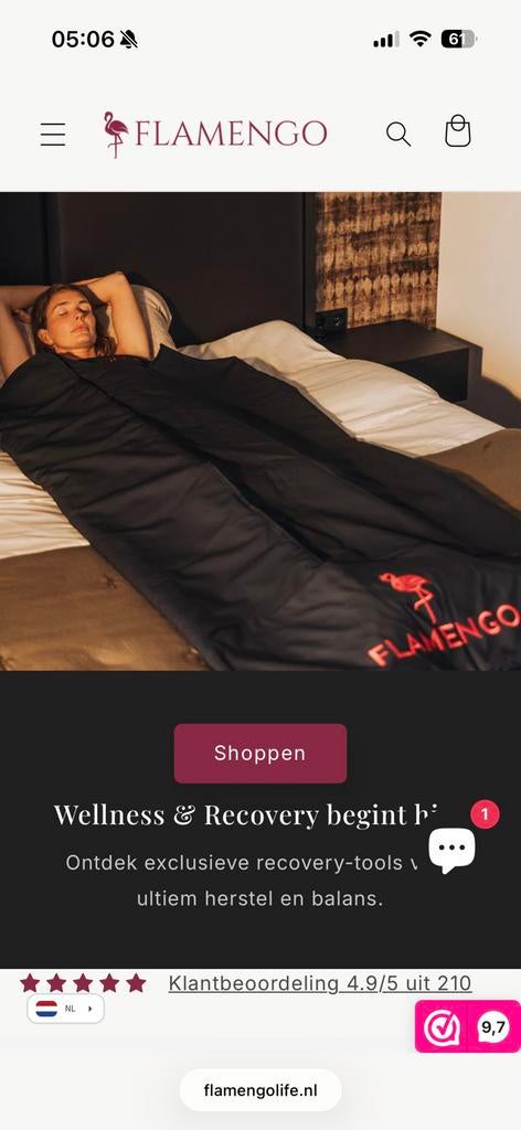 Couverture de sauna infrarouge Flamengo neuve, Sports & Fitness, Sauna, Enlèvement, Infrarouge