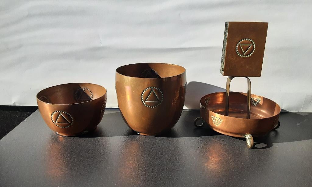 Voor de kenners , artisanaal , koper , zeer goed , WOII, Verzamelen, Militaria | Tweede Wereldoorlog, Landmacht, Kunstobject, Ophalen of Verzenden