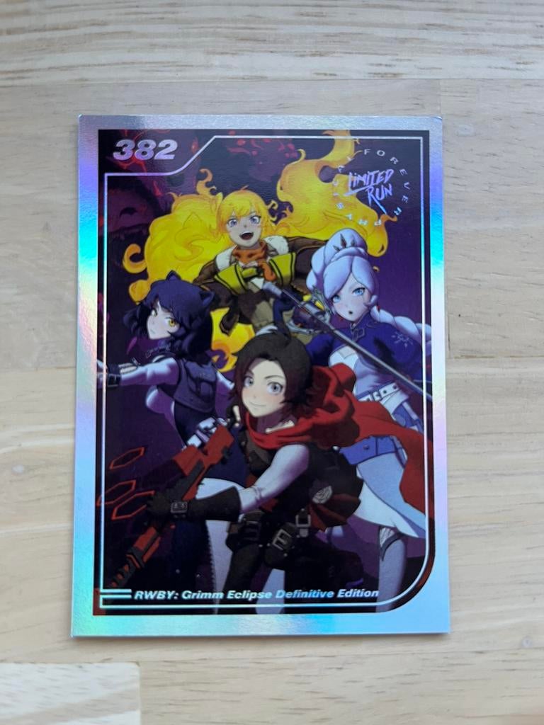 Carte LRG n 382 - RWBY, Hobby & Loisirs créatifs, Autocollants & Images, Comme neuf, Enlèvement ou Envoi