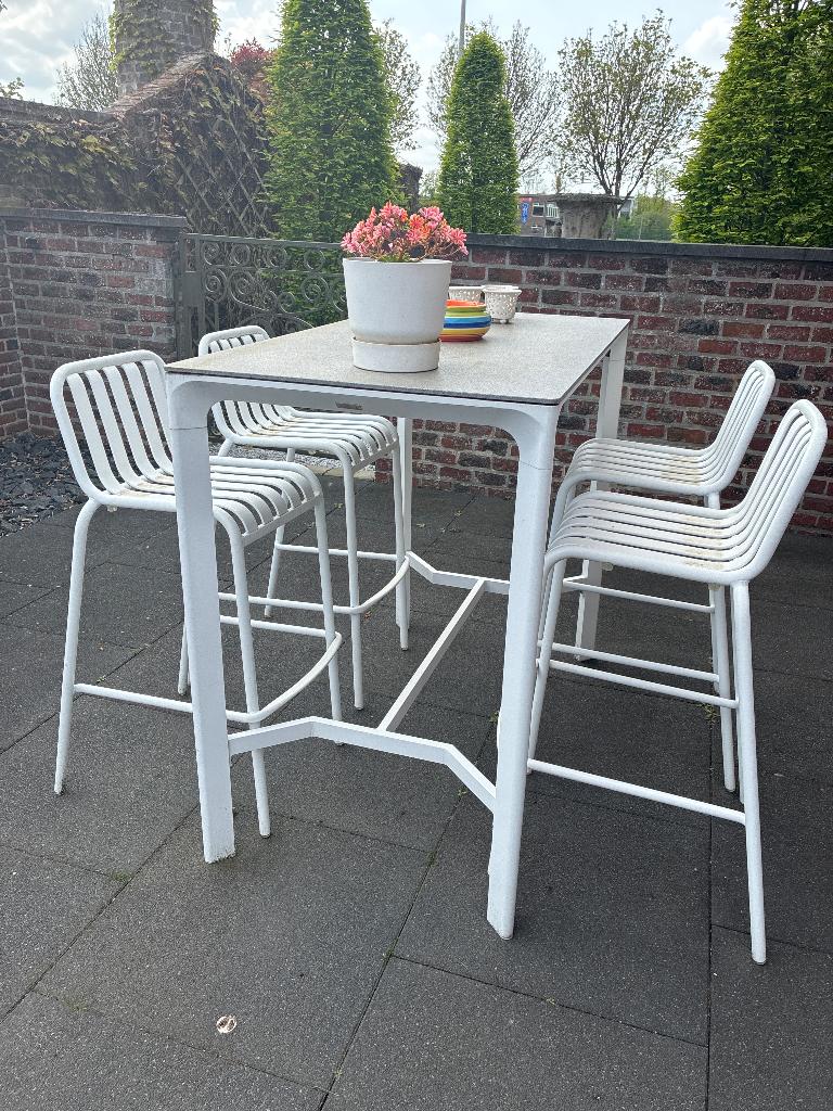 Tuinset, Tuin en Terras, Ophalen, 4 zitplaatsen, Aluminium, Zo goed als nieuw