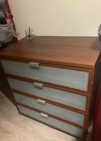 Tweepersoonsbed met schuifkast, Huis en Inrichting, Slaapkamer | Bedden, Ophalen, Zo goed als nieuw