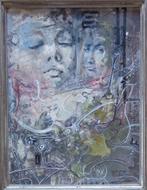 ROGER VAN BELLEGHEM / GEZICHTEN / OLIEVERF / 33x27cm / KADER, Enlèvement ou Envoi