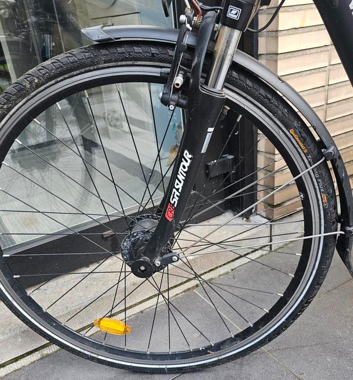 Stadsfiets Btwin Hoprider 520, Fietsen en Brommers, Fietsen | Heren | Sportfietsen en Toerfietsen, Zo goed als nieuw, Meer dan 20 versnellingen