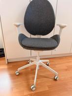 Ergonomische bureaustoel Ikea grijs en wit, Maison & Meubles, Gris, Comme neuf, Enlèvement, Chaise de bureau