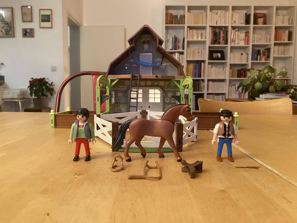 Ecurie Playmobil, Enlèvement, Utilisé, Ensemble complet