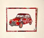 Tableau  2cv rétro original en canettes recyclées – 24x30 cm, Maison & Meubles, Envoi, Neuf, Autres types