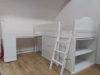 Lit combiné 90x190 avec Bureau & Rangements - Gain de place, Enlèvement, Utilisé, Lit mezzanine