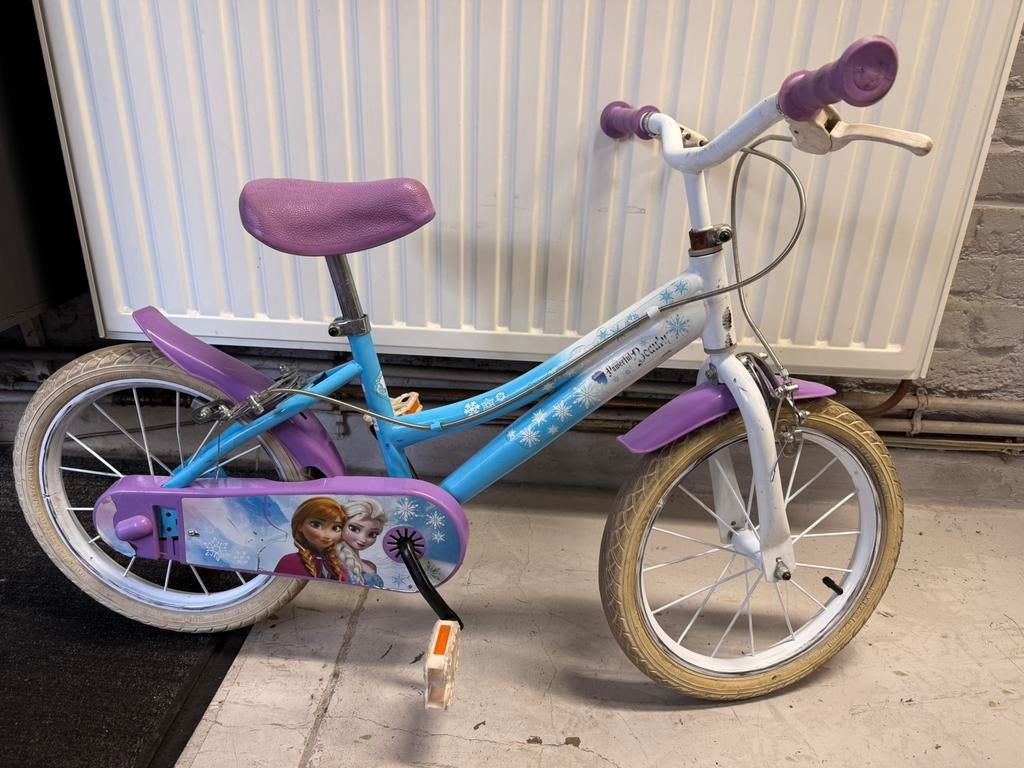 Velo enfant reine des neiges, Vélos & Vélomoteurs, Enlèvement, Comme neuf