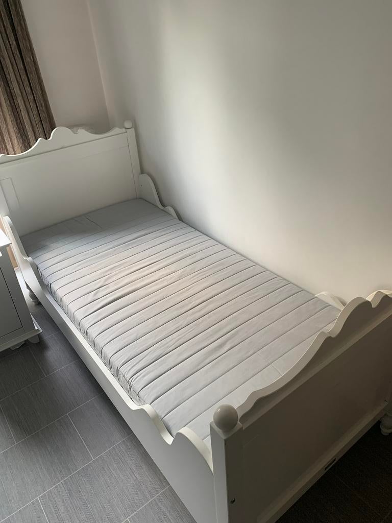 Bed Bopita eenpersoons 90x200, Kinderen en Baby's, Kinderkamer | Bedden, Gebruikt, 180 cm of meer, 85 tot 100 cm, Lattenbodem