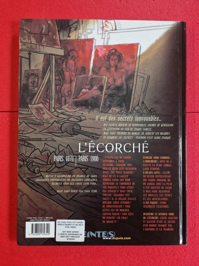 Bd secrets l écorché 2,EO, Livres, Enlèvement ou Envoi