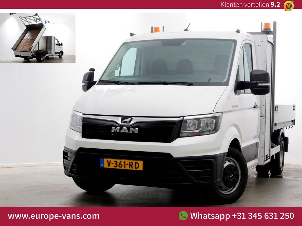 MAN TGE 5.180 2.0 177pk E6 L2H1 Kipper Dubbel Lucht Trekhaak, Auto's, Bestelwagens en Lichte vracht, Bedrijf, ABS, Airconditioning