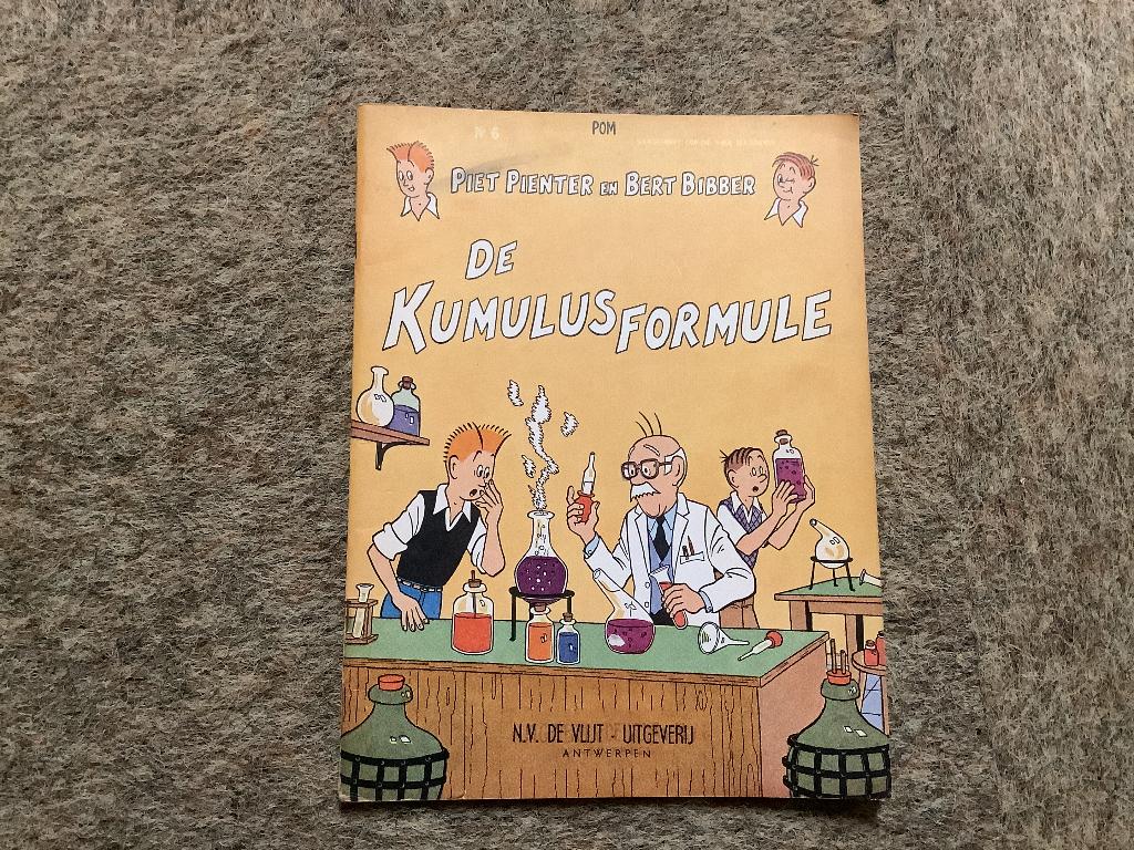 Piet Pienter en Bert Bibber: nr 6: De kumulusformule, Gelezen, Eén stripboek, Ophalen of Verzenden, POM