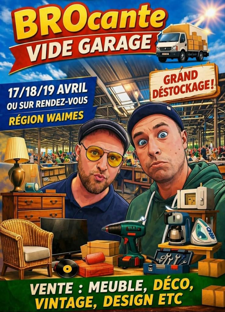 Brocante ! Vide hall garage ! À découvrir !