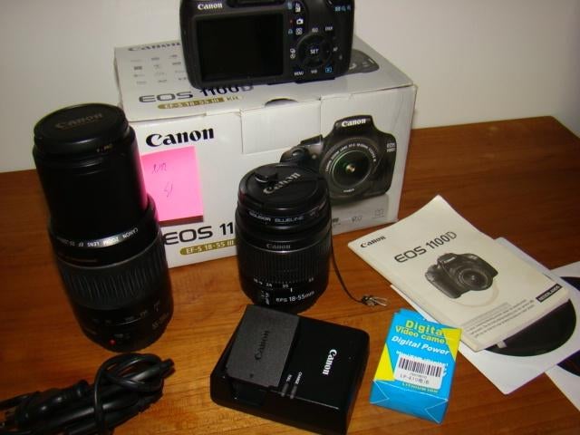 Te  koop: Canon 1100D + 2 lenzen + extra accu, Audio, Tv en Foto, Fotocamera's Digitaal, Gebruikt, Spiegelreflex, Canon, Ophalen of Verzenden