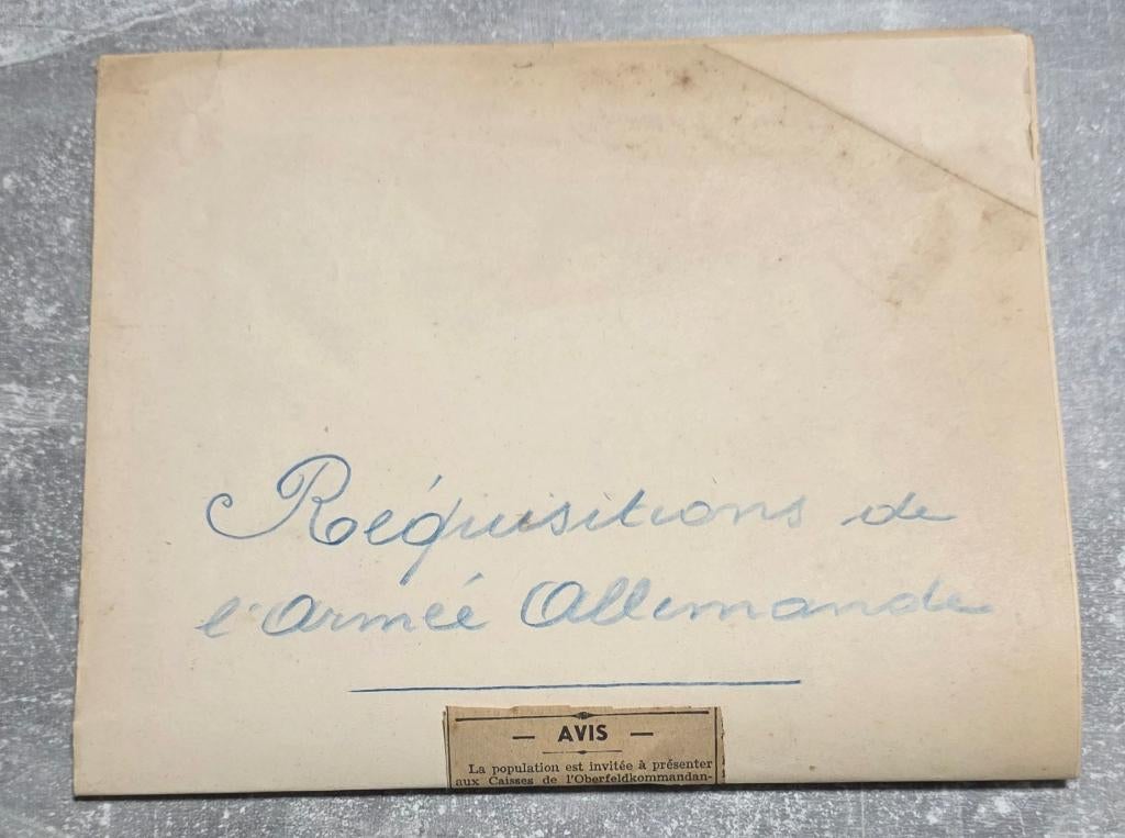 WW2+Militaria+Réquisition Allemande+Brasserie, Enlèvement ou Envoi, Armée de terre, Photo ou Poster