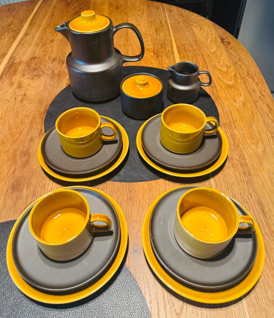 Prachtig Mellita koffieservies voor 4 personen, Antiek en Kunst, Ophalen