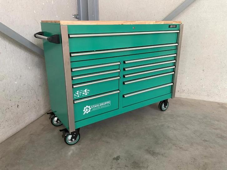 Stahlgruppe SG56 Gevulde Professionele gereedschapswagen, Doe-het-zelf en Bouw, Gereedschapskisten, Nieuw, Gevuld, Ophalen