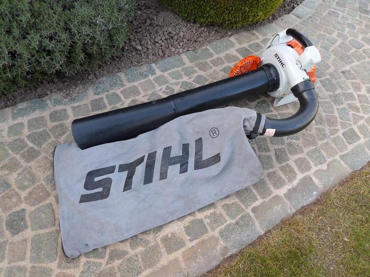Bladzuiger van Stihl type SH86, Tuin en Terras, Bladblazers, Gebruikt, Handgedragen, Benzine, Met opvangzak, Met versnipperfunctie