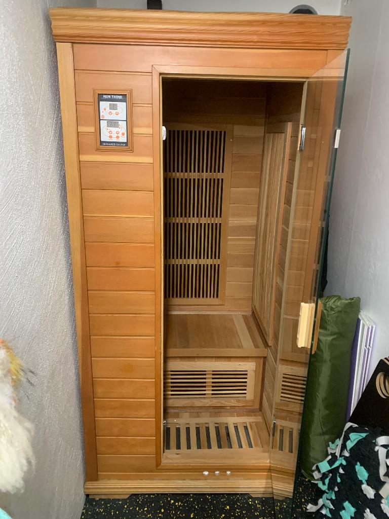 Infraroodcabine, Sport en Fitness, Ophalen, Gebruikt, Infrarood, Complete sauna