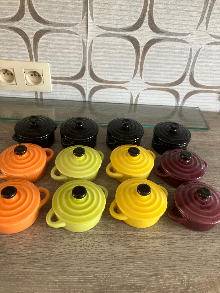 12 nieuwe mini cocotte, Maison & Meubles, Cuisine | Casseroles & Poêles, Enlèvement