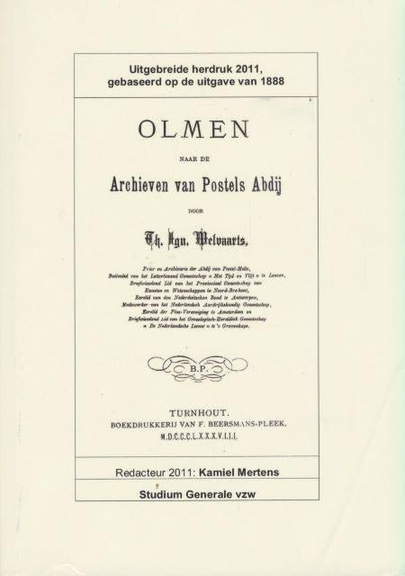 (g14) Olmen, naar de Archieven van Postels Abdij, Verzenden, Gelezen