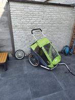 Fietskar croozer, 2 kinderen + extra hangmatzitje voor baby., Fietsen en Brommers, Ophalen, Zo goed als nieuw, Kinderkar, Opvouwbaar
