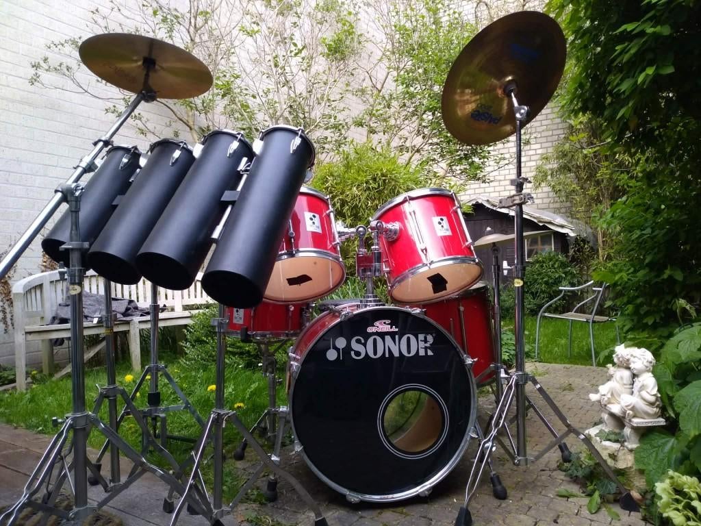 Compleet DRUMSTEL SONOR, Musique & Instruments, Batteries & Percussions, Utilisé, Sorento, Enlèvement
