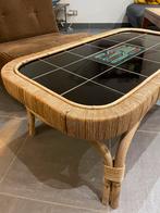 Vintage Rotan Salontafel, Huis en Inrichting, Ophalen, Zo goed als nieuw