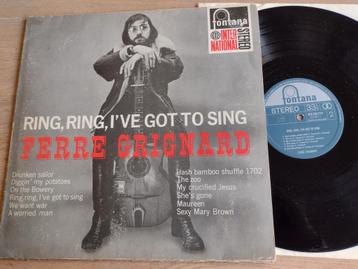 BELPOP LP: FERRE GRIGNARD: RING RING I'VE GOT TO SING beschikbaar voor biedingen