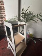 Tour d’apprentissage bois blanc avec tabeau., Enlèvement, Comme neuf