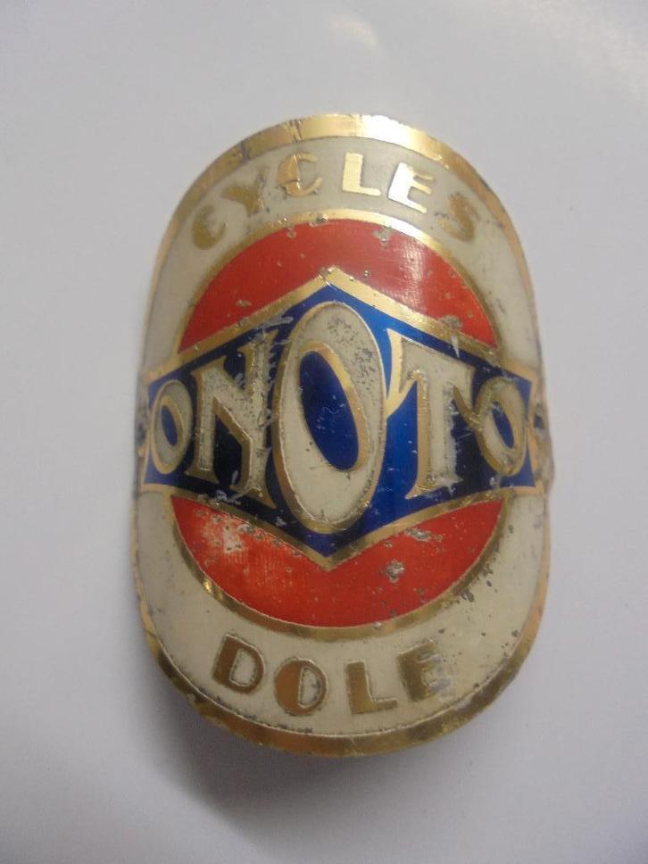 oude fietsplaat cycles onoto dole, Antiek en Kunst, Curiosa en Brocante, Ophalen of Verzenden